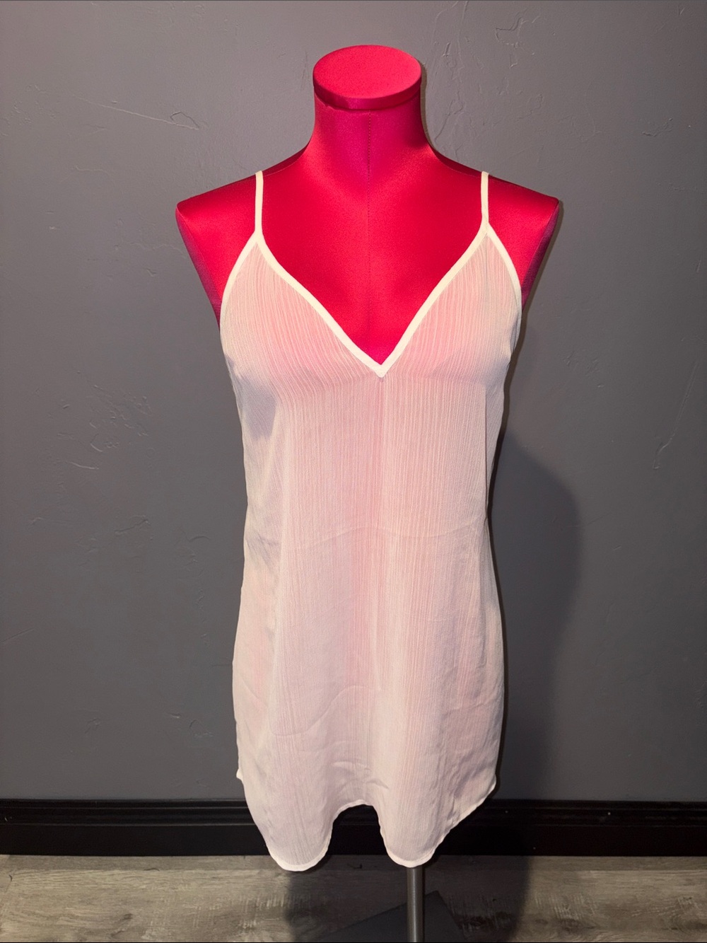 TulaRosa Chiffon See through slip dress